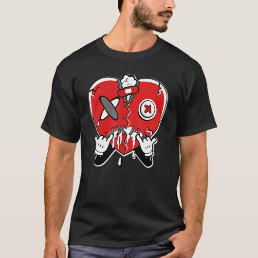 JD 4 Rode Thunder Hart Huilende  Rode Thunder 4s W T-shirt (Voorkant)