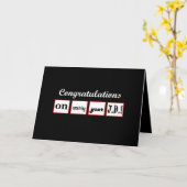 JD-graad - AANGEPASTE NAAM - Gefeliciteerd Kaart (Gele Bloem)