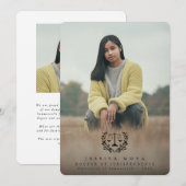 JD Law Scales+Laurel Wreath Black Overlay 2 Foto Aankondiging (Voorkant / Achterkant)