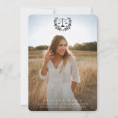 JD Law Scales+Laurel Wreath Black Overlay 2 Foto Aankondiging (Voorkant)