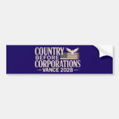JD Vance 2028 Amerika Eerst Conservatief Bumpersticker (Voorkant)