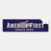 JD Vance 2028 Amerika Eerst Conservatief  Bumpersticker (Voorkant)