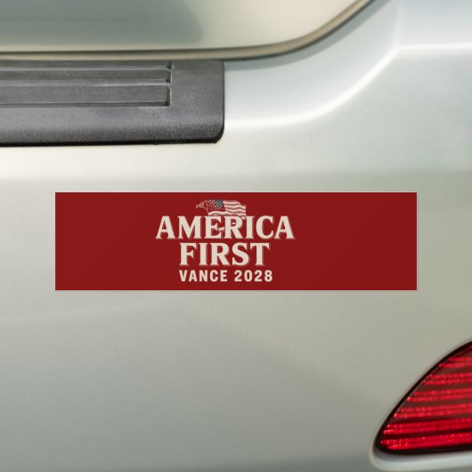 JD Vance 2028 Amerika Eerst Conservatief Bumpersticker (Op auto)
