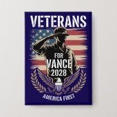 JD Vance 2028 Amerika Eerst Conservatief Button (Voorkant)