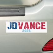 JD Vance 2028 (disc) Bumpersticker (Op auto)
