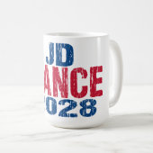 JD Vance 2028 (niet leuk) Koffiemok (Voorkant rechts)