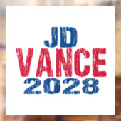 JD Vance 2028 (niet) Raamsticker (Vel 2)