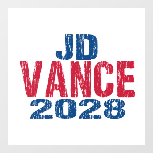 JD Vance 2028 (niet) Raamsticker (Vel)