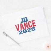 JD Vance 2028 (niet) Ronde Sticker (Envelop)