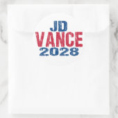 JD Vance 2028 (niet) Ronde Sticker (Tas)