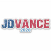 JD Vance 2028 (onz.) Sticker (Voorkant)