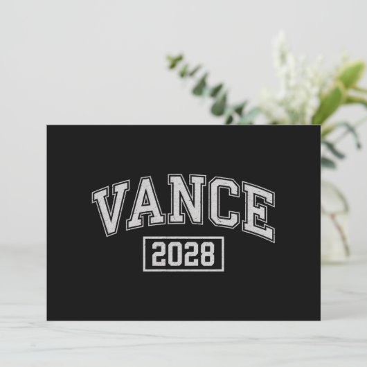 JD Vance 2028 President verkiezingscampagne Vance Kaart (Staand voorkant)