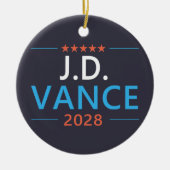 JD Vance 2028 Republikeins Patriottisch Keramisch Ornament (Voorkant)