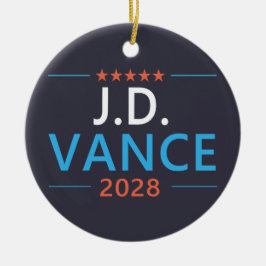 JD Vance 2028 Republikeins Patriottisch Keramisch Ornament