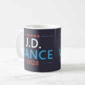 JD Vance 2028 Republikeins Patriottisch Koffiemok (Voorkant links)