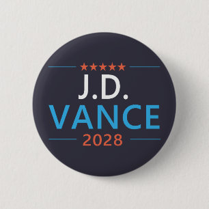 JD Vance 2028 Republikeins Patriottisch Ronde Button 5,7 Cm