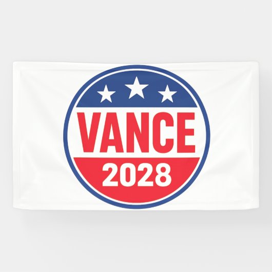 JD Vance 2028 Spandoek (Horizontaal)