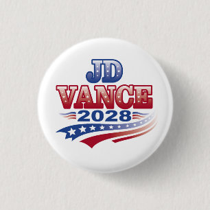 JD Vance 2028 (ssol) Ronde Button 3,2 Cm