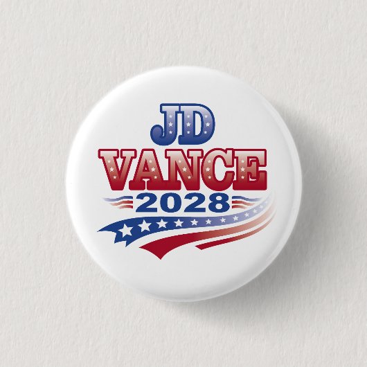 JD Vance 2028 (ssol) Ronde Button 3,2 Cm (Voorkant)