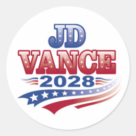 JD Vance 2028 (ssol) Ronde Sticker