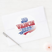 JD Vance 2028 (ssol) Ronde Sticker (Envelop)