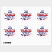 JD Vance 2028 (ssol) Ronde Sticker (Vel)