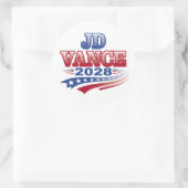 JD Vance 2028 (ssol) Ronde Sticker (Tas)