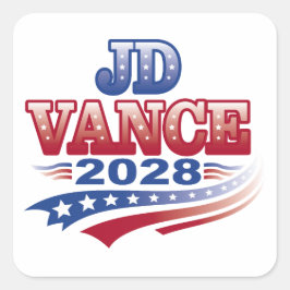 JD Vance 2028 (ssol) Vierkante Sticker