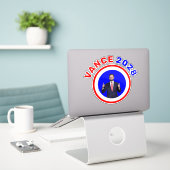 JD Vance 2028 Sticker (Laptop op bureau)