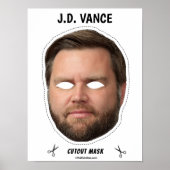JD Vance Halloween Mask Poster (Voorkant)