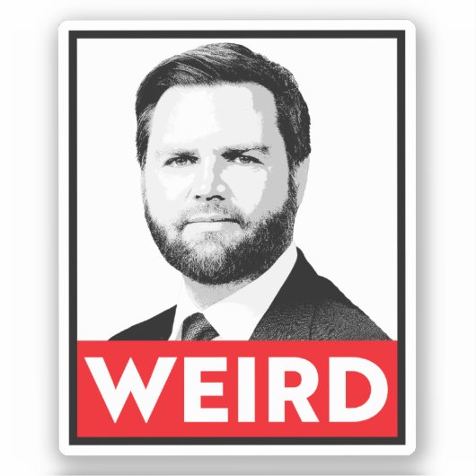 JD Vance is raar Sticker (Voorkant)