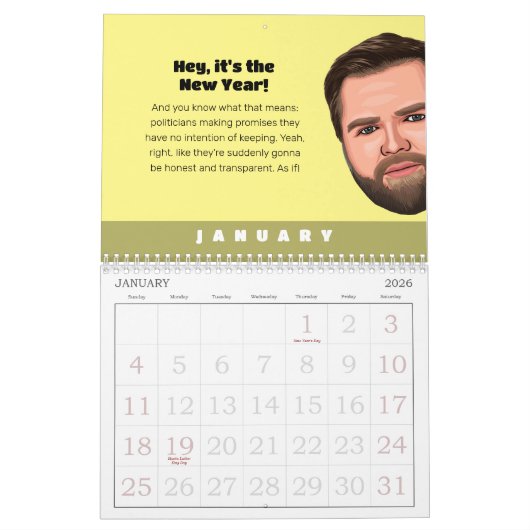 JD Vance Kalender van de Politieke Filosofie (Jan 2026)