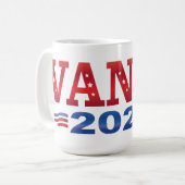 JD Vance President 2028 (bs) Koffiemok (Voorkant links)