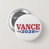 JD Vance President 2028 (bs) Ronde Button 5,7 Cm (Voorkant /achterkant)