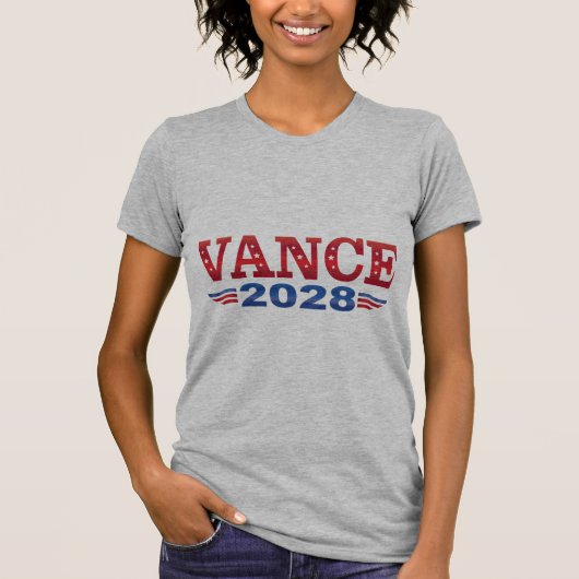 JD Vance President 2028 (bs) T-shirt (Voorkant)