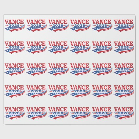 JD Vance President 2028 Cadeaupapier (Vlak)