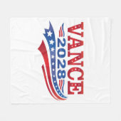 JD Vance President 2028 Fleece Deken (Voorkant (Horizontaal))