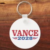 JD Vance President 2028 (geks) Sleutelhanger (Achterkant)