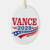 JD Vance President 2028 Keramisch Ornament (Rechts)