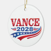JD Vance President 2028 Keramisch Ornament (Links)