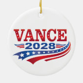 JD Vance President 2028 Keramisch Ornament (Achterkant)
