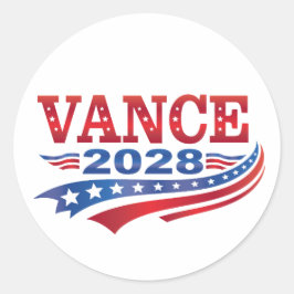 JD Vance President 2028 Ronde Sticker