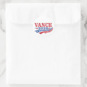 JD Vance Ronde Sticker (Tas)