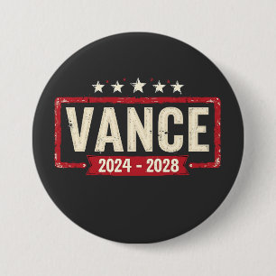 Jd Vance Trump Verkiezing 2028 President Stemmen  Ronde Button 7,6 Cm