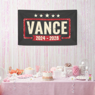 JD Vance Trump Verkiezingen 2028 President Spandoek