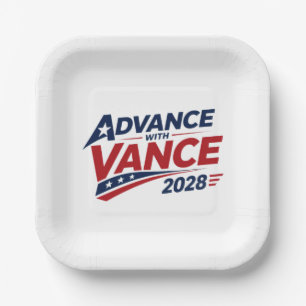 JD Vance voor de presidentsverkiezingen van 2028  Papieren Bordje