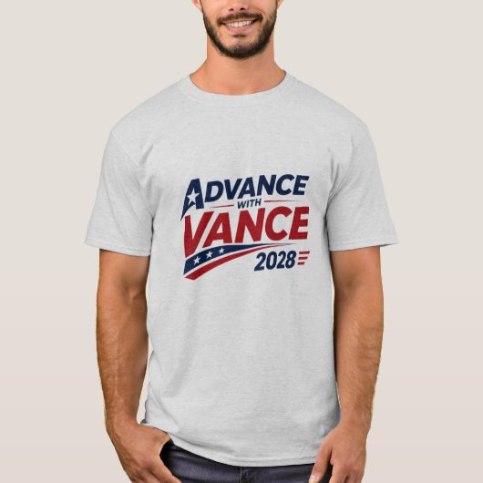 JD Vance voor USA 2028 President T-shirt (Voorkant)
