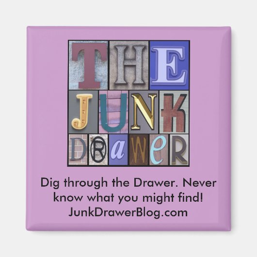 JDLogo, ga door de la. Ik weet nooit wat... Magneet (Voorkant)