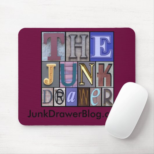 JDLogo, JunkDrawerBlog.com Muismat (Met muis)