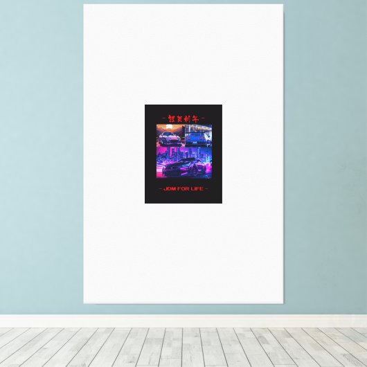 JDM Auto Collectie Canvas Muurkunst (Insitu (Houten vloer))